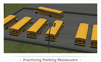 Schoolbus simulator - backing practice