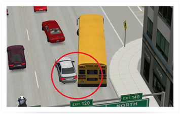 Schoolbus simulation - overhang