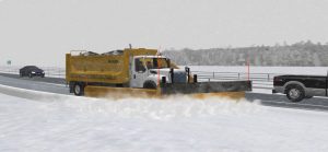 VS60)M snowplow simulator visual scene