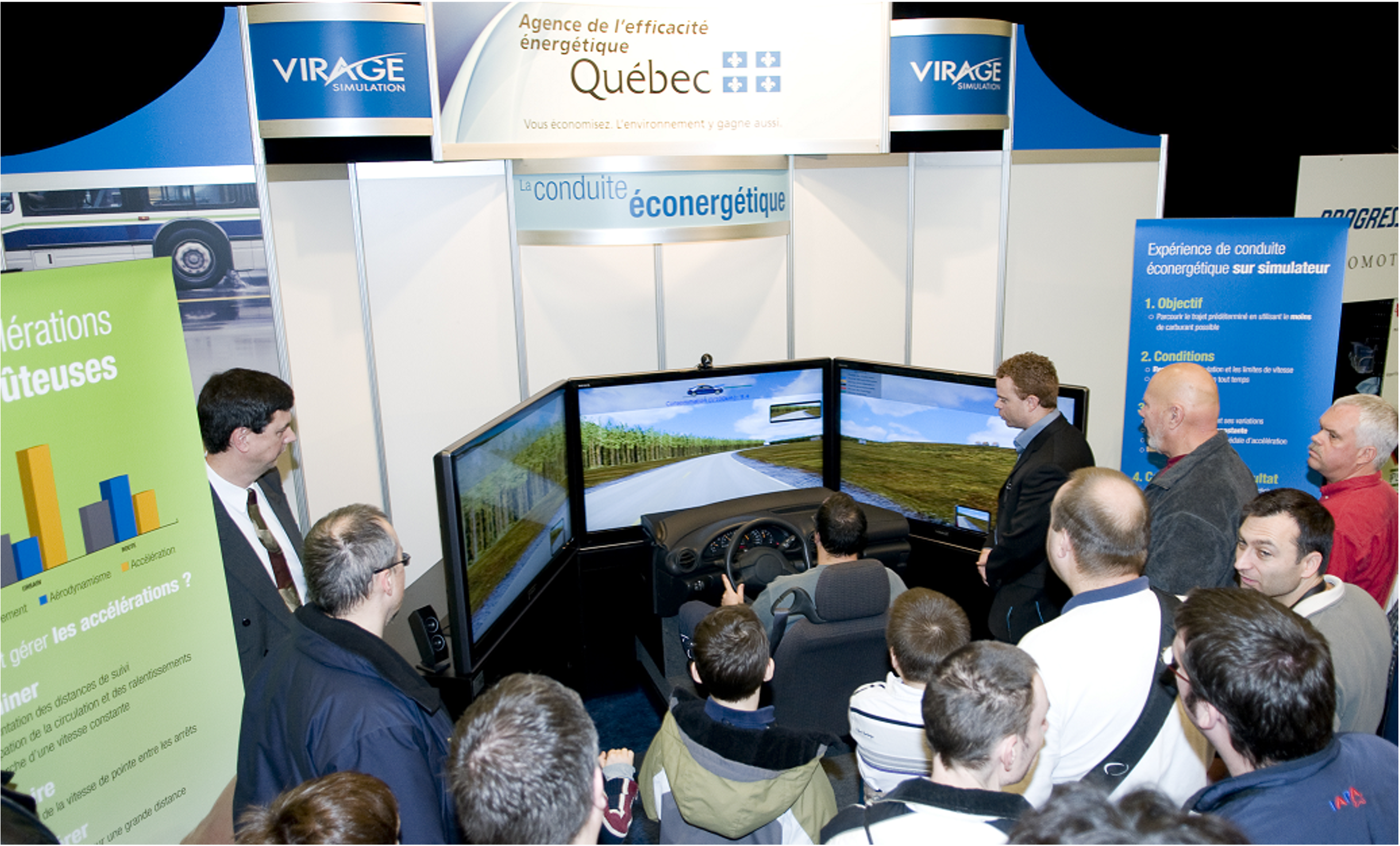 Agence de l'efficacité énergétique du Quebec VS500M car driving simulator