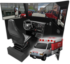 EMS ambulance driving simulator VS550M from Virage Simulation