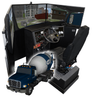 Readymix concrete mixer truck simulator VS600M-C from Virage Simulation